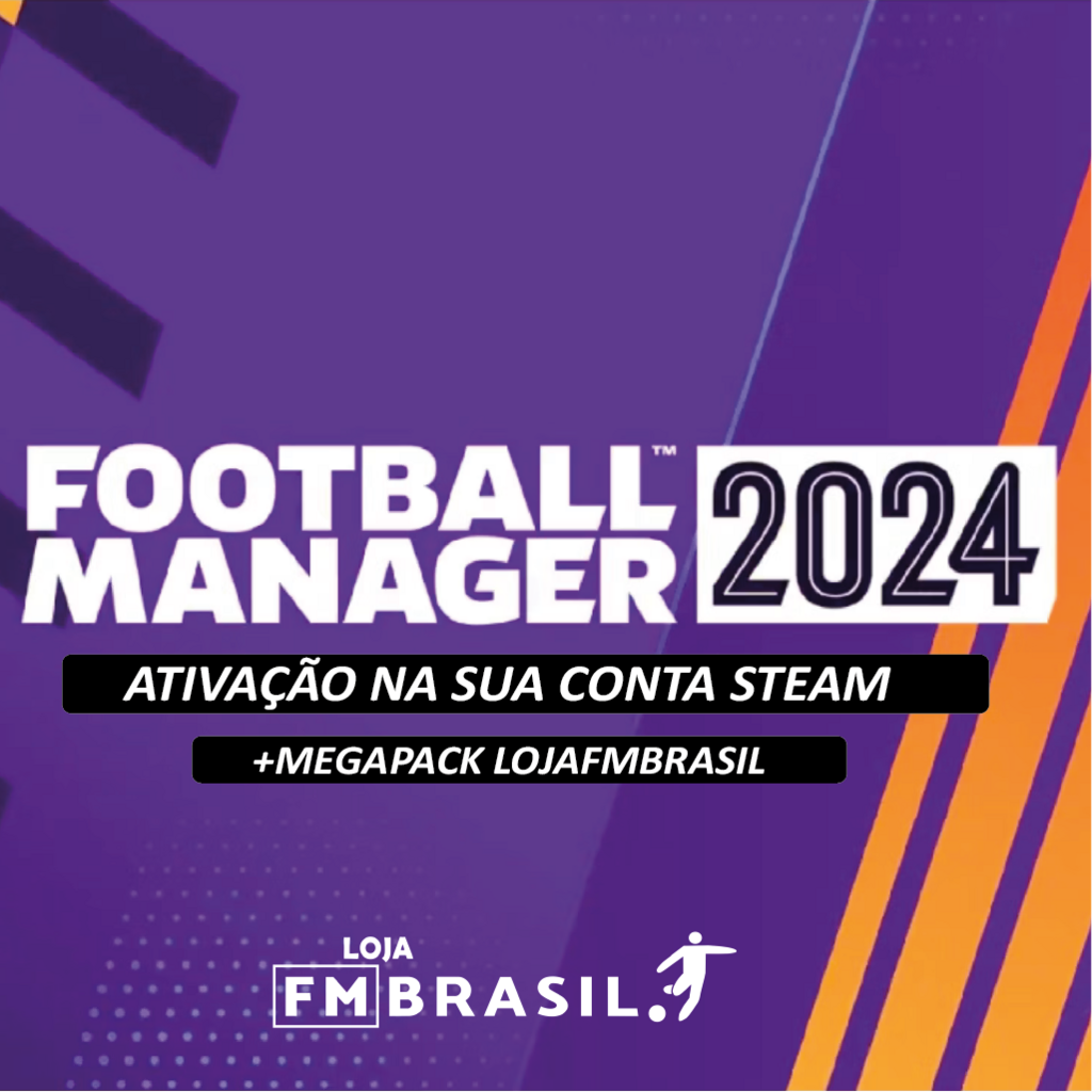 Football Manager 2024 Original Português Steam (Nova conta) + Brasil Mundi  Up FM 2024