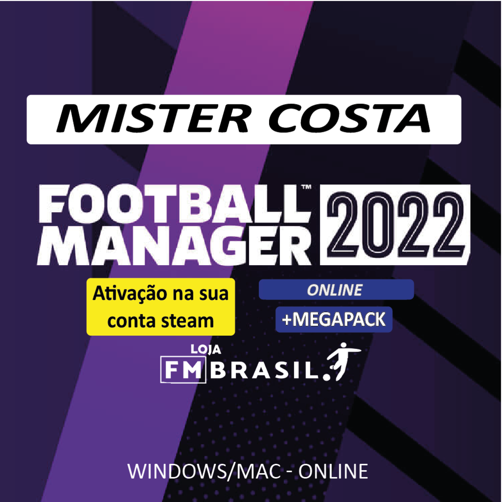 Football Manager 2022 Steam Original Online + Megapack (Mister Costa)