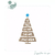 Stencil para biscoito Árvore de Natal Rústica Meu Estêncil