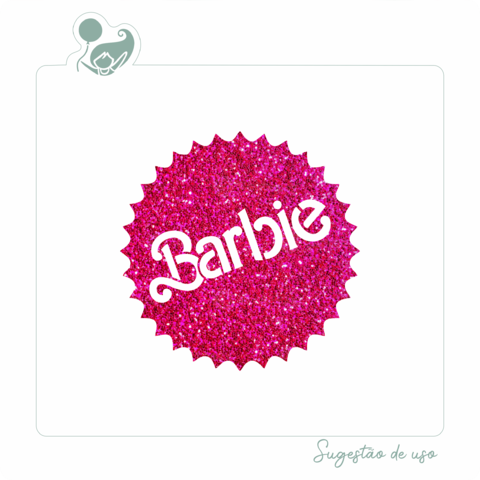 Estêncil para Bolo Barbie Logo