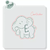 Stencil para biscoito E de Elefante Meu Estêncil