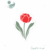 stencil para Biscoito Flor Tulipa Meu Estêncil