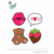stencil para Biscoito Kit Mini Dia dos Namorados meu estêncil