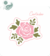 stencil para Biscoito Rosa com Folhas Meu Estêncil
