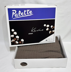 Cubrecama Palette Kenia 2 1/2plaza 100 % Algodon Rustico - tienda online