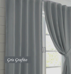 Jgo De Cortinas Blackout Engomado 120cm Largo Bloquea 100% en internet