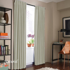 Jgo De Cortinas Blackout Textil 120cm Largo Presillas Oculta