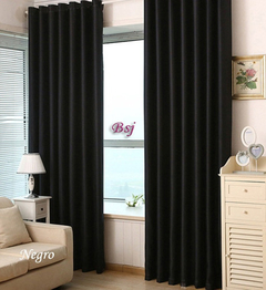 Jgo De Cortinas Blackout Textil 120cm Largo Presillas Oculta - comprar online