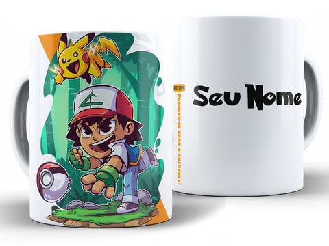 Caneca Gengar Pokémon 325ml Porcelana Preto + Caixa Brinde