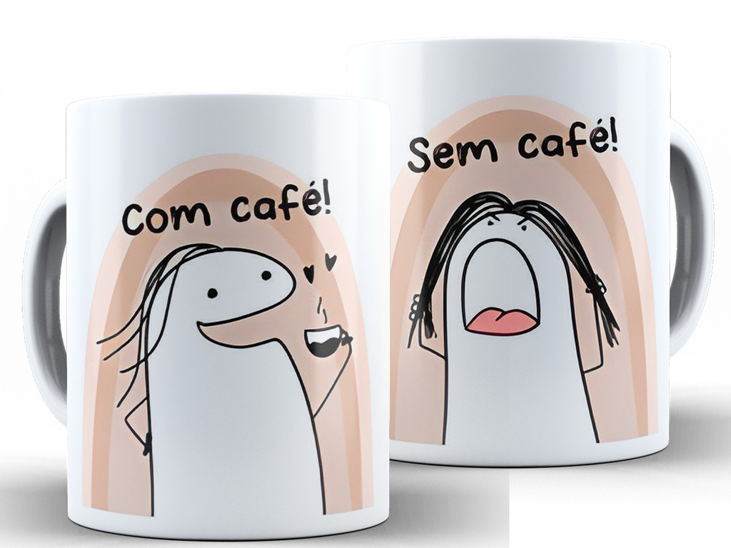 Caneca de Cerâmica Personalizada Flork Memes