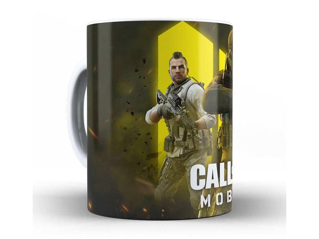 Caneca Warzone Xícara 325ml Porcelana Cerâmica Caixa presente