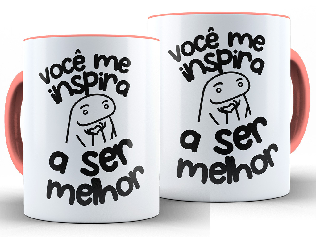 Caneca Paciência Flork Meme 325 Ml De Porcelana Com Caixinha