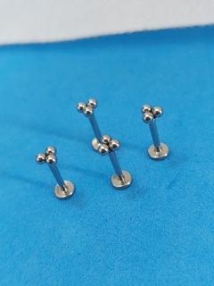 Labret aço esferas 1.2x8mm rosca interna. - loja online