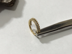 Segmento esfera e zircônia 10mm gold - loja online