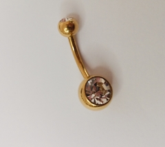 Piercing titânio PVD gold. 10mm - comprar online