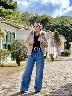 1658-Calça clochard jeans pantalona na internet