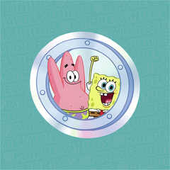 Sticker Tornasolado Bob Esponja