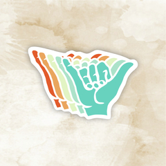 Sticker Mano de colores (H26)