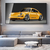 Quadro Decorativo Porsche Antigo Amarelo - comprar online
