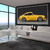 Quadro Decorativo Porsche Amarelo - comprar online