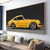 Quadro Decorativo Porsche Amarelo na internet