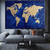 Quadro Mapa Mundi Azul na internet