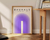 Quadro Bauhaus Purple na internet