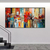 Quadro Abstrato Colorido Sala - comprar online