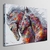 Quadro Pintura Cavalos Coloridos - comprar online