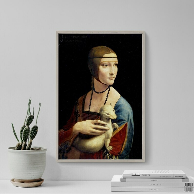 Quadro Dama Com Arminho Leonardo Da Vinci