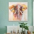 Quadro Decorativo Elefante Colorido - comprar online