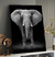 Quadro Elefante em Preto e Branco - comprar online