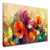 Quadro Abstrato Flores Coloridas Luxo Sala - comprar online