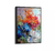 Quadro Pintura Flor Laranja e Azul - Decore Premium | A Melhor Loja Para Comprar Quadros Decorativos no Brasil