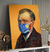 Quadro Van Gogh Mascara Céu Azul Estrelado - Decore Premium | A Melhor Loja Para Comprar Quadros Decorativos no Brasil