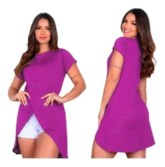 Blusa Mullet Alongada Bata Feminina Estilosa Soltinha Linda - loja online