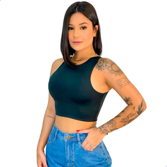 Cropped Top Suplex Blusa Feminina Tecido Duplo Nadador - loja online