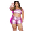 Conjunto Plus Size Metalizado Carnaval Top Alcinha C Shorts na internet