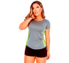 Blusa Feminina De Academia Dry Fit Manga Curta Fitness