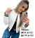 Imagem do Jaqueta Bomber Casaco Blusa Frio Feminina Metalassê Listra