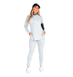 Conjunto Inverno Lazinha Blusa Oversized Capuz Calça Jogger - loja online