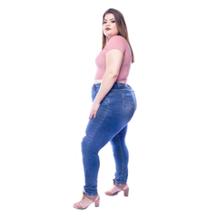 Cropped Gringa Manga Curta Gola Alta Plus Size - comprar online