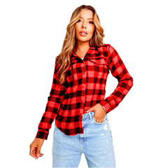 Blusa Xadrez Flanelado Com Touca - loja online