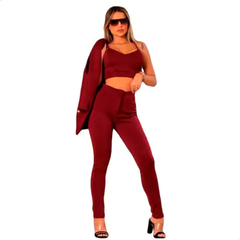 Conjunto Max Blazer Cropped E Calça - comprar online