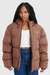 Jaqueta Baw Puffer Basic Color Marrom - comprar online