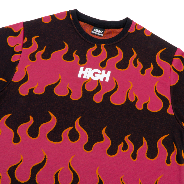 Camiseta High Company Jacquard Tee Fire Kidz Black Preto