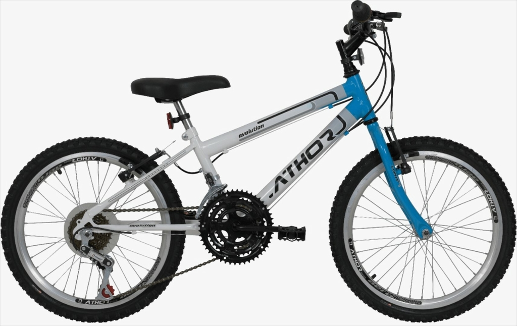 Bicicleta Aro 20 MTB 18 marchas evolution masculina azul