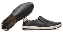 SAPATENIS SLIP ON MASCULINO EM COURO FREEWAY - TRACK - loja online