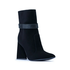 BOTA ANKLE BOOT FEMININA BEBECE BICO FINO COM TIRA STRASS - T6146042 - comprar online