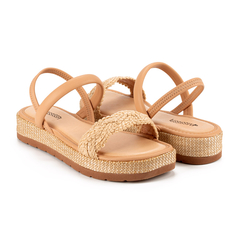 SANDALIA FEMININA FLATFORM MISSISSIPI - MI092 - Via Expressa Calçados